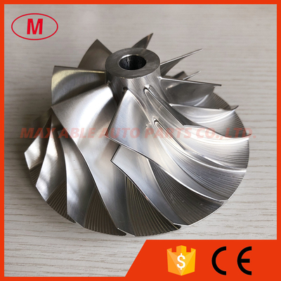 HX60 73.35/109.00mm 8+8 blades turbo milling/Aluminum 2618/billet compressor wheel