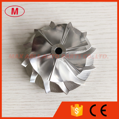 TB3403 Forward 53.87/76.07mm 6+6 blades turbocharger billet/milling/aluminum2618 compressor wheel