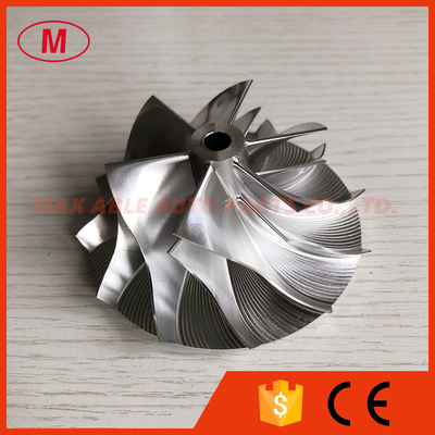 TB3403 Forward 53.87/76.07mm 6+6 blades turbocharger billet/milling/aluminum2618 compressor wheel