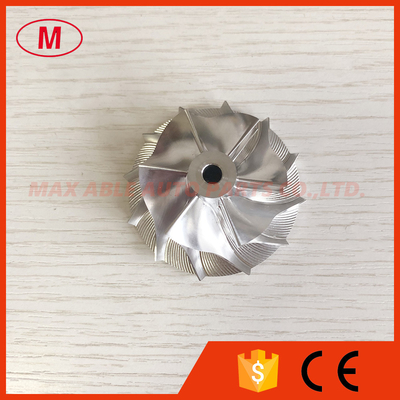 TF035 13T 49377-00018 38.35/51.00mm 6+6 blades turbo milling/aluminum 2618/billet compressor wheel for 49135-05671