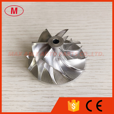 TF035 13T 49377-00018 38.35/51.00mm 6+6 blades turbo milling/aluminum 2618/billet compressor wheel for 49135-05671