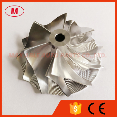 TD04 13G 39.99/51.00mm 6+6 blades high performance Turbo Billet/milling/aluminum 2618 compressor wheel FOR Mitsubishi