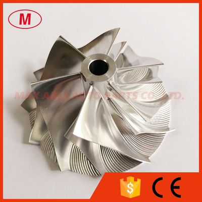 CT26 47.10/60.13mm 6+6 blades high performane Turbo aluminum 2618/milling/Billet compressor wheel