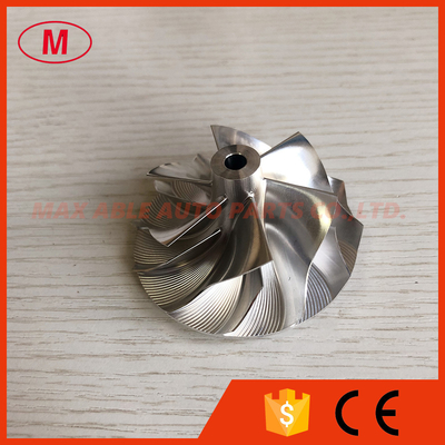 GT15-25 46.70/59.40mm 6+6 blades reverse turbocharger billet/milling/aluminum 2618 compressor wheel