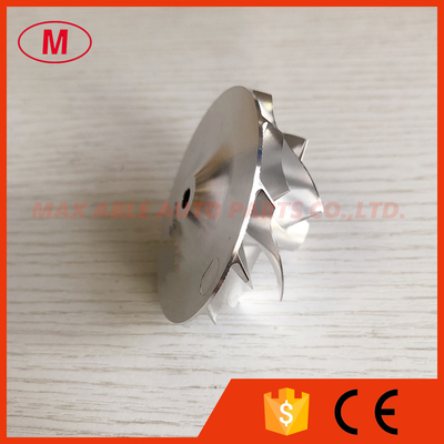 GT15-25 46.70/59.40mm 6+6 blades reverse turbocharger billet/milling/aluminum 2618 compressor wheel