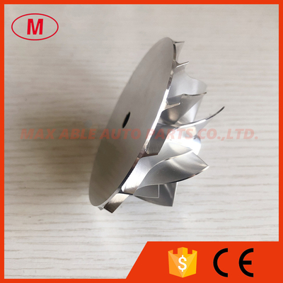 K26 55.00/72.00mm 7+7 blades turbocharger billet/milling/aluminum 2618 compressor wheel