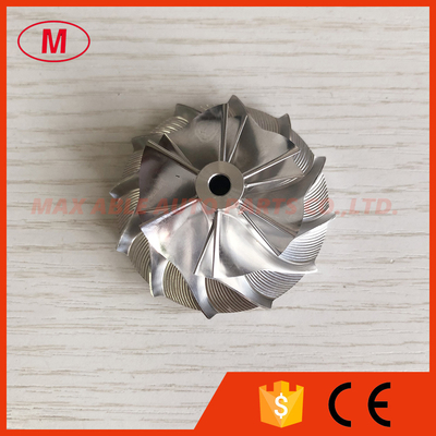 GT1249 34.66/49.00mm 6+6 blades high performance turbocharger milling/aluminum 2618/billet compressor wheel