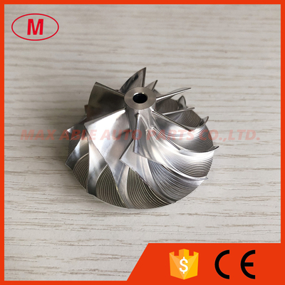 GT1249 34.66/49.00mm 6+6 blades high performance turbocharger milling/aluminum 2618/billet compressor wheel
