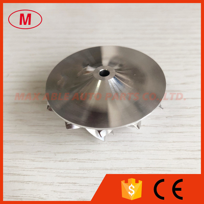 GT1249 34.66/49.00mm 6+6 blades high performance turbocharger milling/aluminum 2618/billet compressor wheel