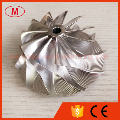 T51 70.34/93.96mm 11+0 blades high performance turbo billet/milling/aluminum 2618 compressor wheel for racing