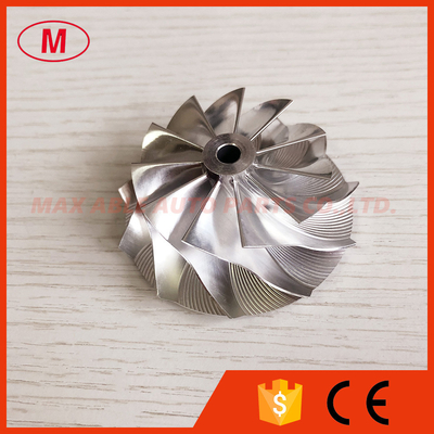 GTA15-25 43.41/56.02mm 11+0 blades high performance turbo milling/aluminum 2618/billet compressor wheel