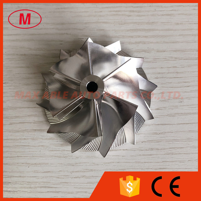 TD05H reverse 49179-02712 56.24/75.00mm 6+6 blades high performance turbo aluminum 2618/milling/ Billet compressor wheel
