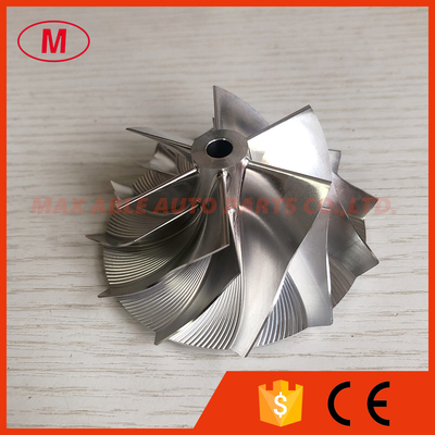 TD05H reverse 49179-02712 56.24/75.00mm 6+6 blades high performance turbo aluminum 2618/milling/ Billet compressor wheel