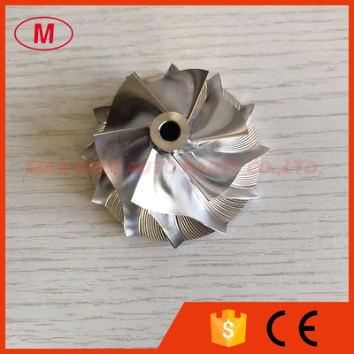 RHF5 39.30/52.50mm 6+6 blades high performance turbo milling/aluminum 2618/billet compressor wheel for 06J145713L