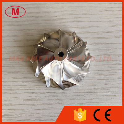 GT1252 38.50/52.19mm 6+6 blades high performance turbocharger milling/aluminum 2618/billet compressor wheel
