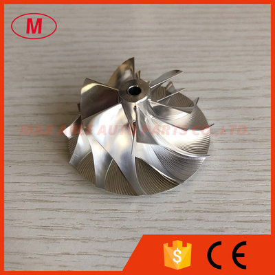 GT1252 38.50/52.19mm 6+6 blades high performance turbocharger milling/aluminum 2618/billet compressor wheel