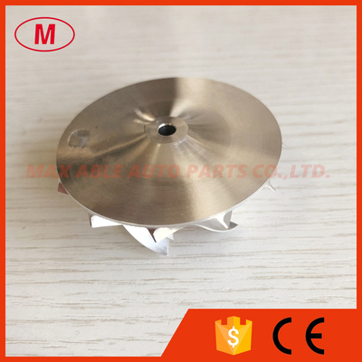 GT1252 38.50/52.19mm 6+6 blades high performance turbocharger milling/aluminum 2618/billet compressor wheel