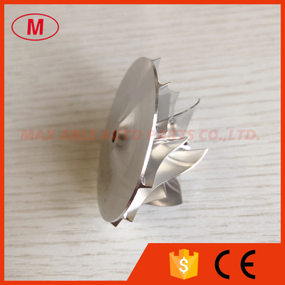 GT1252 38.50/52.19mm 6+6 blades high performance turbocharger milling/aluminum 2618/billet compressor wheel