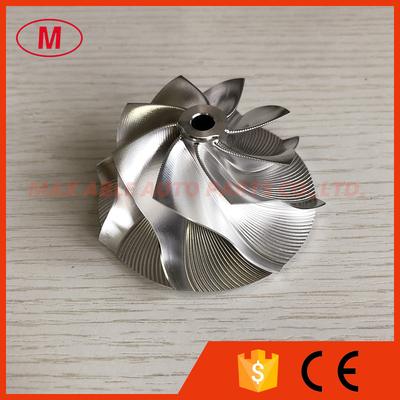 GTX2867R GEN ll 49.63/67.40mm 8+0 blades point milling,air curve performance turbo milling/billet compressor wheel
