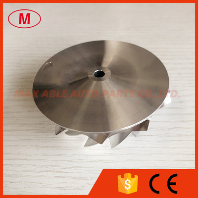 GTX3076 REVERSE 58.00/76.13mm 11+0 blades  high performance turbo milling/aluminum 2618/billet compressor wheel