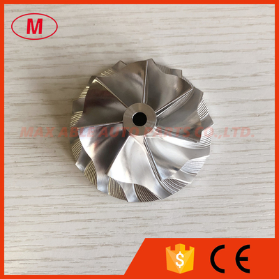 K04 42.00/56.08mm 7+7 blades turbocharger lower blade milling/aluminum 2618/billet compressor wheel