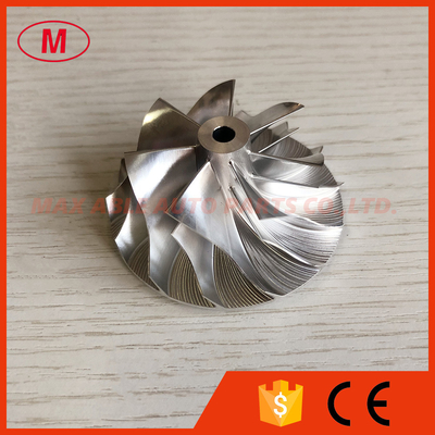 K04 42.00/56.08mm 7+7 blades turbocharger lower blade milling/aluminum 2618/billet compressor wheel