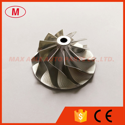 TD04 37.75/52.00mm 10+0 blades turbocharger milling/aluminum 2618/billet compressor wheel