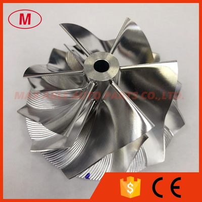 B03G reverse 6+6 blades 57.00/71.00mm high performance turbo billet/milling/aluminum 2618 compressor wheel
