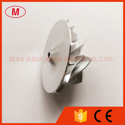 GT15-25 47.00/61.98mm 7+7 blades Point milling,high performance,air curve Turbo Billet/milling compressor wheel
