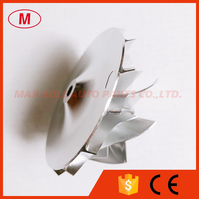 T04E 57.04/76.07mm 7+7 blades high performance turbocharger billet/milling/aluminum 2618 compressor wheel