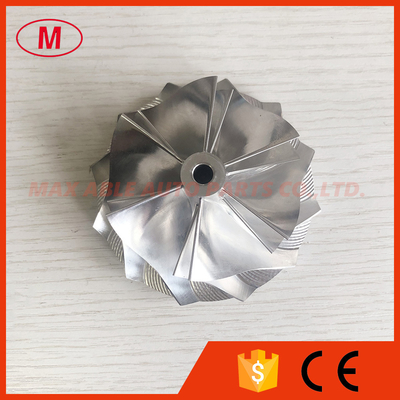 T04R 66.65/84.00mm 6+6 blades turbo billet/milling/aluminum 2618 compressor wheel for Racing