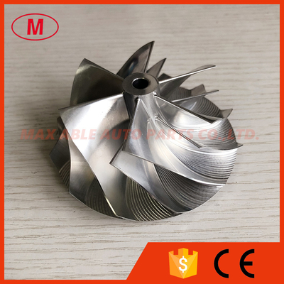 T04R 66.65/84.00mm 6+6 blades turbo billet/milling/aluminum 2618 compressor wheel for Racing