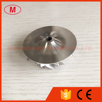 GT14 35.00/48.00mm 11+0blades 737683-0003 Upgrade turbo milling/aluminum 2618/billet compressor wheel for Citroen