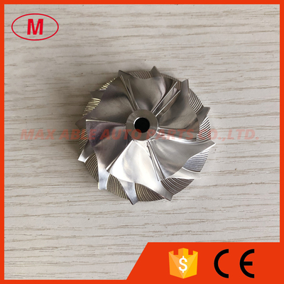 GT15-25 38.50/52.19mm 6+6 blades high performance turbo billet/milling/aluminum 2618 compressor wheel