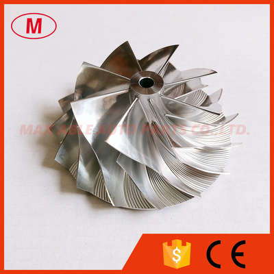 K24 58.00/75.00mm 8+8 blades high performance turbocharger milling/aluminum 2618/billet compressor wheel