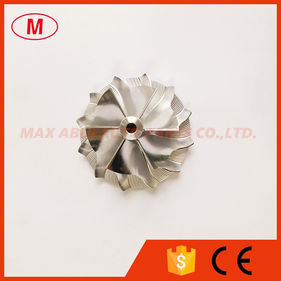 KP39 37.40/50.60mm 6+6 blades high performance turbo billet/milling/aluminum 2618 compressor wheel