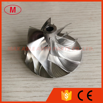 RHF55 43.40/56.03mm 6+6 blades Turbo milling/aluminum 2618/Billet compressor wheel for VR38DETT Twin VN5/GTR R35/1411-JF