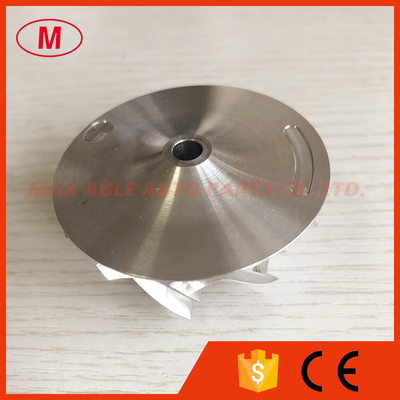 RHF55 43.40/56.03mm 6+6 blades Turbo milling/aluminum 2618/Billet compressor wheel for VR38DETT Twin VN5/GTR R35/1411-JF