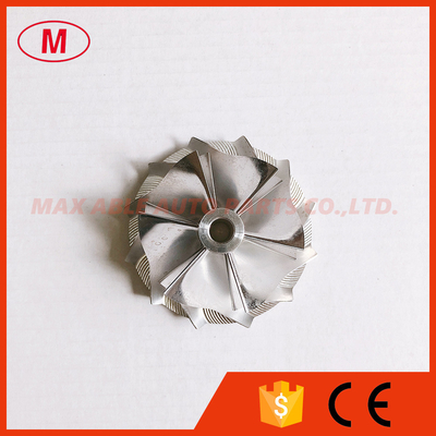 RHF55 43.40/56.03mm 6+6 blades performance milling/aluminum 2618/billet compressor wheel for VR38DETT TwinVN5/GTR R35/14
