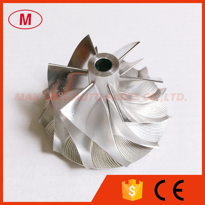 RHF55 43.40/56.03mm 6+6 blades performance milling/aluminum 2618/billet compressor wheel for VR38DETT TwinVN5/GTR R35/14