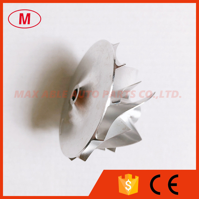 RHF55 43.40/56.03mm 6+6 blades performance milling/aluminum 2618/billet compressor wheel for VR38DETT TwinVN5/GTR R35/14