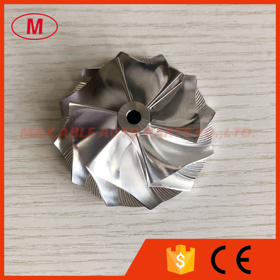 TD04HL forward 47.10/63.40mm 6+6 blades turbo billet/milling/aluminum 2618 compressor wheel