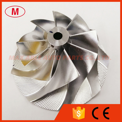 T04E reverse 59.00/80.00mm 9+0 BLADES Point milling Turbo aluminum 2618/milling/Billet compressor wheel