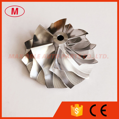 GT15-25 47.73/64.44mm 6+6 blades high performance turbocharger milling/aluminum 2618/billet compressor wheel