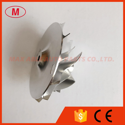 GT15-25 47.73/64.44mm 6+6 blades high performance turbocharger milling/aluminum 2618/billet compressor wheel