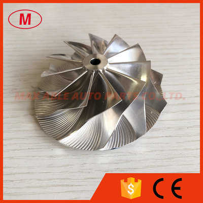 K16 reverse 59.00/78.00mm 11+0 blades turbo milling/aluminum 2618/billet compressor wheel