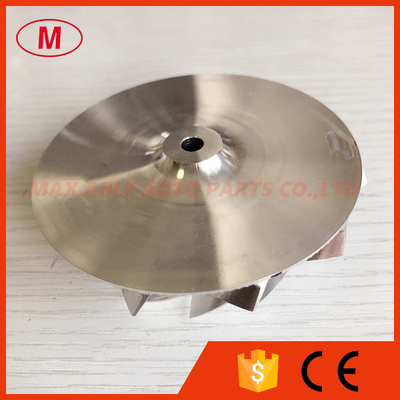 K16 reverse 59.00/78.00mm 11+0 blades turbo milling/aluminum 2618/billet compressor wheel