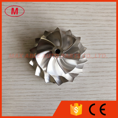 GT15-25 47.73/64.44mm 7+7blades high performance point milling air curve milling/aluminum 2618/billet compressor wheel