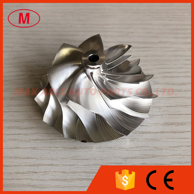 GT15-25 47.73/64.44mm 7+7blades high performance point milling air curve milling/aluminum 2618/billet compressor wheel