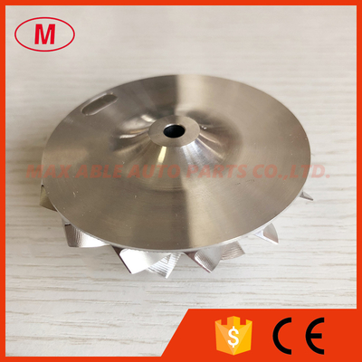 GT15-25 47.73/64.44mm 7+7blades high performance point milling air curve milling/aluminum 2618/billet compressor wheel